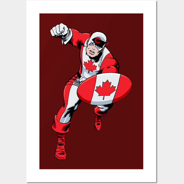 Captain Canada Wall Art by ThirteenthFloor